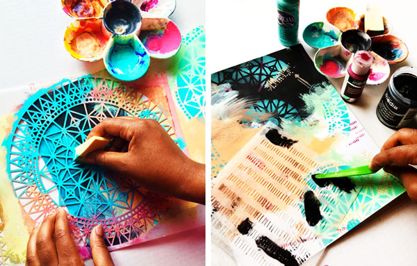 激光鏤空機(jī)能大大提高塑料手繪模板的生產(chǎn)效率！